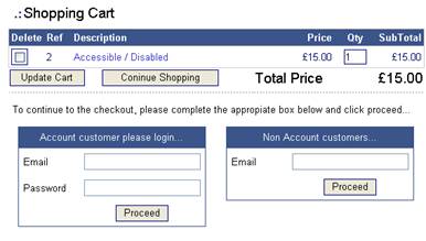 Clearline Shopping Cart
