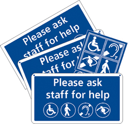 Sign Packs (450 x 250mm White on Navy Blue)